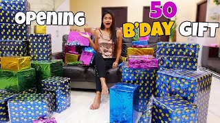 OMG OPENING 50 BIRTHDAY GIFTS  Unboxing My Birthday Gift  Really Surprising [upl. by Willem816]