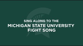 MSU Fight Song quotVictory for MSUquot SingAlong Video [upl. by Mackenie988]