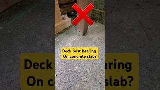 Deck footing code footing deckfooting deck decks deckrenovation deckrepair handyman diy [upl. by Marj]