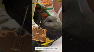 Welding of copper rod to copper sheet [upl. by Pellikka]