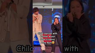 Child dance with Kartik Aryan in Hare Krishna Hare Ram  Viral Dance  Bhool Bhulaiya 3  shorts [upl. by Premer]