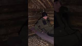 Building a Log Cabin part 1515 survival bushcraft outdoor logcabin [upl. by Dobson]