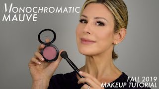 Monochromatic Mauve Fall Makeup Tutorial  Dominique Sachse [upl. by Gnek]