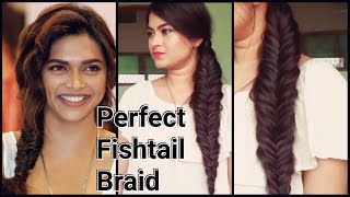 Back to school hairstylesfishtail braidhairstyles for medium to long hairindian hairstyles [upl. by Osicran727]