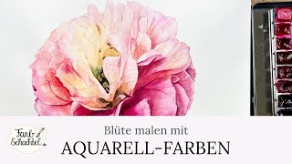 große Blüte mit Aquarellfarben malen [upl. by Halil]