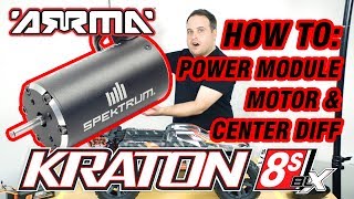 ARRMA KRATON 8S  Official How To Guide Power Module amp Centre Diff Removal amp Features [upl. by Ekez]