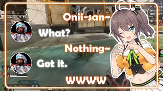 Matsuri Met a WHOLESOME Oniisan in Apex Legends「HoloLiveEngSub」 [upl. by Suoicserp]