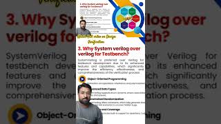 Why System Verilog over Verilog Testbench verilog vlsi vlsijobs uvm designverification rtl [upl. by Switzer256]