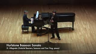 Hurlstone Bassoon Sonata third movement III Allegretto [upl. by Aicenaj363]