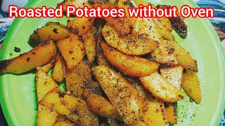 Without Oven Roasted Potatoes Recipe  Potato Recipe  by Agha jani cooking and vlog [upl. by Attenaz228]