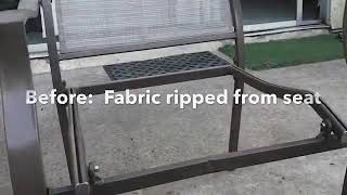 Repair patio chair for less than  10 DIY [upl. by Hepza]