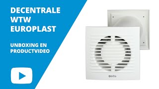 Europlast Decentrale WTWunit  Productvideo amp Unboxing [upl. by Boaten]