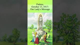 Fatima Message Our Ladys Call for Peace amp Daily Rosary DailyRosary FatimaMessage shortvideo [upl. by Rigdon822]