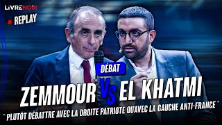 Zemmour VS El Khatmi  “Plutôt débattre avec la droite patriote qu’avec la gauche antiFrance ” [upl. by Myrtice]