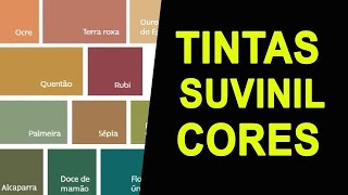 TINTAS SUVINIL CORES  TENDÊNCIAS E CORES DAS TINTAS SUVINIL [upl. by Arada]