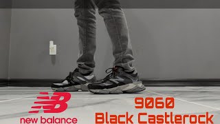 New Balance 9060 Black Castlerock UpdateReviewon foot [upl. by Aiz786]