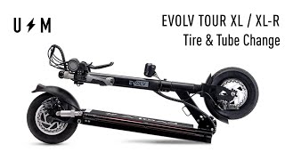 EVOLV Tour XL Electric Scooter  Tube and Tire Change [upl. by Schiro408]