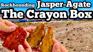 Rockhounding Jasper amp Agate at The Crayon Box in SoCal [upl. by Eillor928]