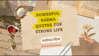 Powerful KARMA Quotes for Strong Life viral trending [upl. by Nimrahc]