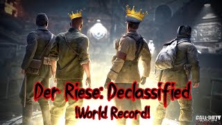 NEW WR Der Riese Declassified Duo Easter Egg Speedrun 2858  Bo3 Custom Zombies Barela [upl. by Ellehcam]