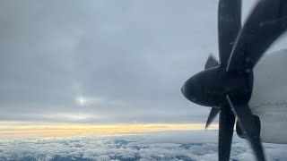 WestJet Plane Q400 Landing at Kelowna Airport youtube youtuber airline aviation [upl. by Alleinnad]