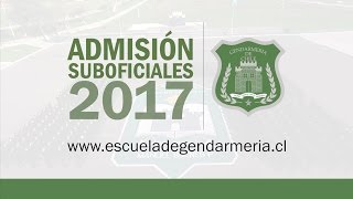 Escuela de Gendarmería abre su proceso de admisión 2017 [upl. by Gerhan637]