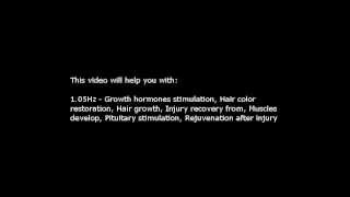 Growth hormones  stimulation Hair growth etc Isochronic Tones 105 Hz Pure Series [upl. by Den839]