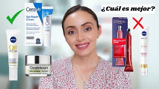 Comparación de cremas para el contorno de ojos del súper  CeraVe Nivea Cicatricure amp Loreal [upl. by Noedig]