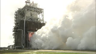 RS25 Engines Powered to Highest Level Ever During Stennis Test [upl. by Retsevlis]