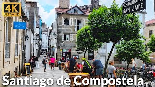 Exploring Santiago de Compostela Spain A Charming Walking Tour of the Old Town 4K 60fps [upl. by Virnelli326]