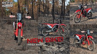 New Bike  First ride Honda CRF450RX [upl. by Anyahs]