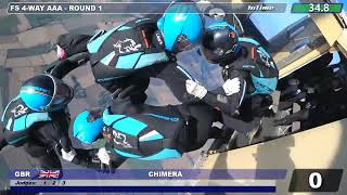 British Skydiving 4 way Formation Skydiving Nationals 2022  Chimera [upl. by Dewar]