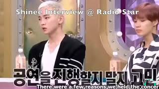 Shinee talk about jonghyun on radio star [upl. by Hahsi]