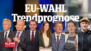 EUWahl 2024  Erste Trendprognose Österreich [upl. by Chainey]