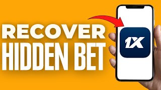 How To Recover Hidden Bet On 1xbet  2024 [upl. by Abel]