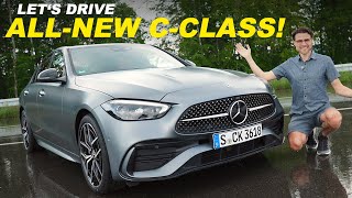 Allnew MercedesBenz CClass W206 driving REVIEW With comparison S206 Estate TModell 2022 [upl. by Geiss508]