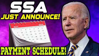 Social Security Checks  July 2024 Payment Schedule ANNOUNCED BY SSA  Dates Update for seniors [upl. by Letsirhc]