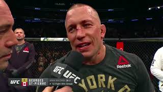 UFC 217 Georges StPierre and Michael Bisping Octagon Interviews [upl. by Feucht962]