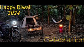 2024 Diwali Camping In Deep Forest  Hammock  Tent  Moto Camping  diwali campinginindia [upl. by Wallache]