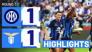 INTERLAZIO 11  HIGHLIGHTS  Dumfries avoids defeat before Scudetto celebrations  Serie A 202324 [upl. by Elocin]