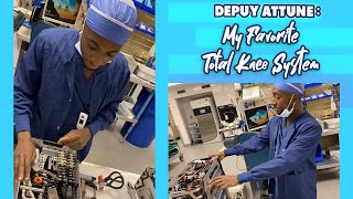 Depuy Attune My Favorite Total Knee System  Technique Guide amp Jig Assembly [upl. by Nnayhs]