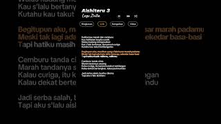 Lirik Lagu Aishiteru 3Cover Dani faisall liriklagu lirikvideo aishiteru [upl. by Enoed442]