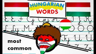 1000 Most Common Hungarian Words Read Aloud  Learn Hungarian Words Part 1 [upl. by Ymerrej]