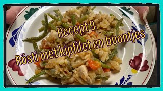 Recept 9 Rosti met kipfilet en boontjes [upl. by Dode]