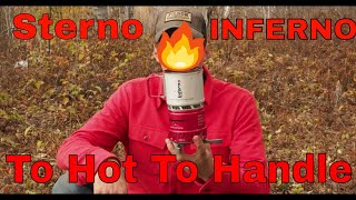 Sterno Inferno  The best worst stove on the market [upl. by Ecinahs139]