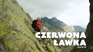 Czerwona ławka  Najtrudniejszy szlak w Tatrach Słowackich  Tatry  4K  WidokNaTatry [upl. by Menashem440]