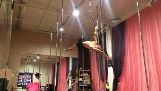 Oleg Tatarinov  Aerial Pole  Double Flag Combo [upl. by Ballman]