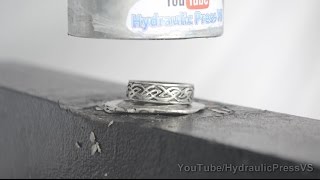 Steel Rings Vs Hydraulic Press  How to Propose to Your Girlfriend [upl. by Sammer]