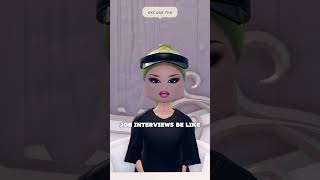 job interviews be like robloxedit robloxshorts dresstoimpress dti [upl. by Tifanie]