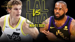 Los Angeles Lakers vs Utah Jazz Full Game Highlights  Nov 21 2023  FreeDawkins [upl. by Alfreda]